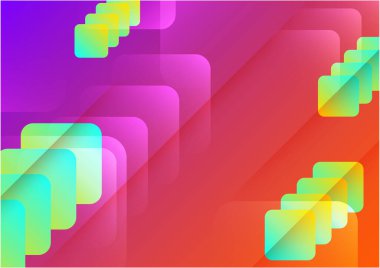Colorful vibrant gradient geometric pattern background texture for cover design. Minimal color abstract gradient banner template. Modern vector geometric shape for presentation design template