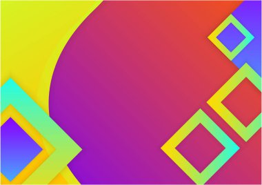 Colorful vibrant gradient geometric pattern background texture for cover design. Minimal color abstract gradient banner template. Modern vector geometric shape for presentation design template