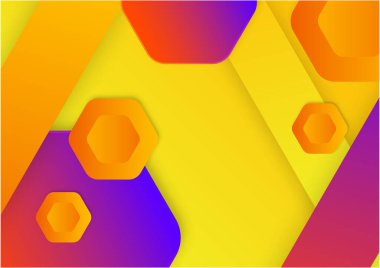 Colorful vibrant gradient geometric pattern background texture for cover design. Minimal color abstract gradient banner template. Modern vector geometric shape for presentation design template