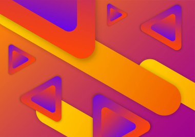 Colorful vibrant gradient geometric pattern background texture for cover design. Minimal color abstract gradient banner template. Modern vector geometric shape for presentation design template