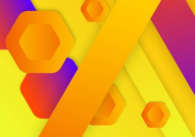 Colorful vibrant gradient geometric pattern background texture for cover design. Minimal color abstract gradient banner template. Modern vector geometric shape for presentation design template