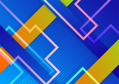 Colorful vibrant gradient geometric pattern background texture for cover design. Minimal color abstract gradient banner template. Modern vector geometric shape for presentation design template