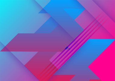 Colorful vibrant gradient geometric pattern background texture for cover design. Minimal color abstract gradient banner template. Modern vector geometric shape for presentation design template