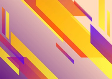 Colorful vibrant gradient geometric pattern background texture for cover design. Minimal color abstract gradient banner template. Modern vector geometric shape for presentation design template