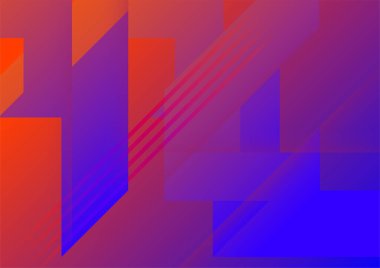 Colorful vibrant gradient geometric pattern background texture for cover design. Minimal color abstract gradient banner template. Modern vector geometric shape for presentation design template