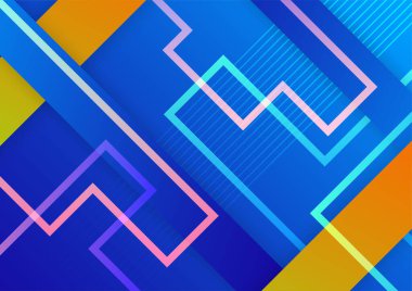 Colorful vibrant gradient geometric pattern background texture for cover design. Minimal color abstract gradient banner template. Modern vector geometric shape for presentation design template