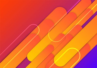 Colorful vibrant gradient geometric pattern background texture for cover design. Minimal color abstract gradient banner template. Modern vector geometric shape for presentation design template