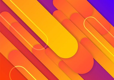 Colorful vibrant gradient geometric pattern background texture for cover design. Minimal color abstract gradient banner template. Modern vector geometric shape for presentation design template