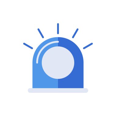Alert technology icon with blue duotone style. Computing, diagram, download, file, folder, graph, laptop . Vector illustration