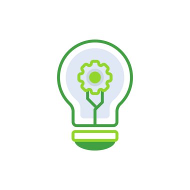 Creative business icon with green duotone style. Corporate, currency, database, development, discover, document, e commerce. Vector illustration