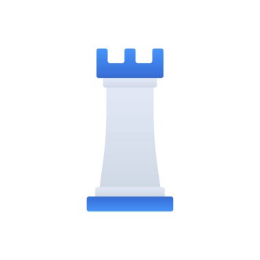 Strategy business icon with blue duotone style. Team, sign, idea, target, web, set, concept. Vector illustration