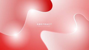 Red abstract background with white geometric shapes