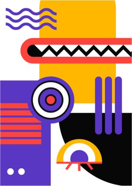 Abstract pop art collage surrealism face design vector illustration. Designed for NFT, token, wallpaper, poster, crypto, punk, aesthetic poster. NFT token in crypto artwork for blockchain digital art