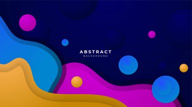 Modern colorful blue abstract background for business presentation design template with geometric shapes