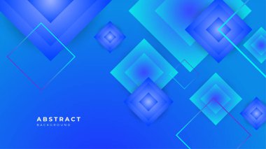 Modern colorful blue abstract background for business presentation design template with geometric shapes