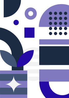 Abstract modern background. Backgrounds with geometric balancing shapes. Boho wall decor. Modern geometric compositions and forms. Posters with abstract shapes, vector