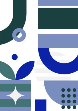 Abstract modern background. Backgrounds with geometric balancing shapes. Boho wall decor. Modern geometric compositions and forms. Posters with abstract shapes, vector