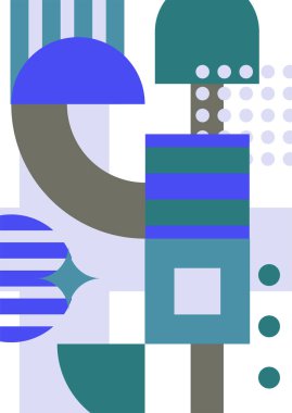 Abstract modern background. Backgrounds with geometric balancing shapes. Boho wall decor. Modern geometric compositions and forms. Posters with abstract shapes, vector