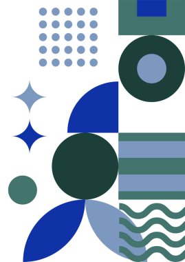 Abstract modern background. Backgrounds with geometric balancing shapes. Boho wall decor. Modern geometric compositions and forms. Posters with abstract shapes, vector