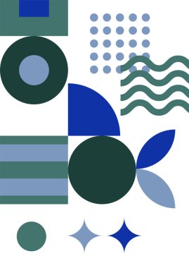 Abstract modern background. Backgrounds with geometric balancing shapes. Boho wall decor. Modern geometric compositions and forms. Posters with abstract shapes, vector