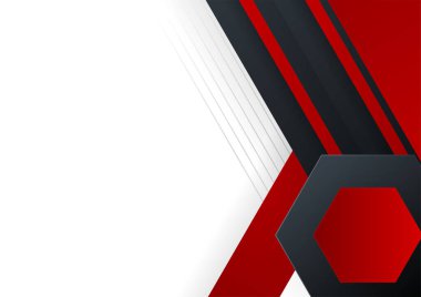 Modern red and black border frame element background for design brochure, website, flyer. Geometric white wallpaper for certificate, presentation, landing page