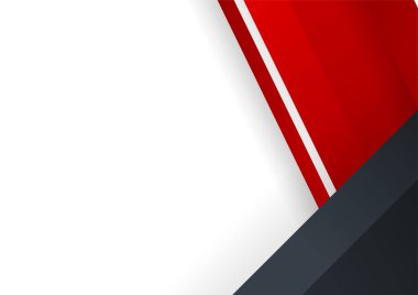 Modern red and black border frame element background for design brochure, website, flyer. Geometric white wallpaper for certificate, presentation, landing page