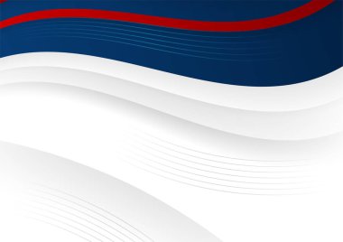 Modern simple abstract red white blue background