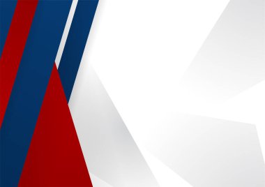 Modern simple abstract red white blue background
