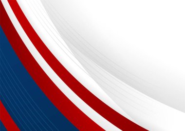 Modern simple abstract red white blue background