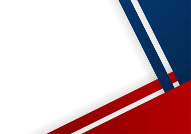 Modern simple abstract red white blue background