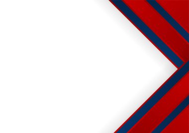 Modern simple abstract red white blue background