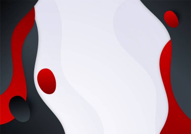Modern red black white abstract background for business presentation and business card