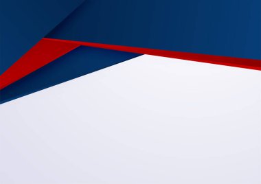 Modern simple red and blue abstract background on white background