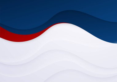 Modern simple red and blue abstract background on white background