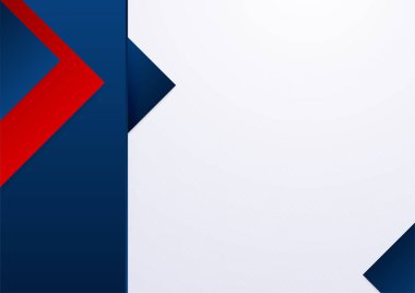 Modern simple red and blue abstract background on white background