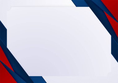 Modern simple red and blue abstract background on white background