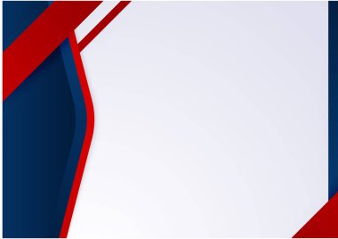 Modern simple red and blue abstract background on white background
