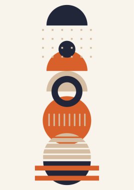 Modern minimalist abstract aesthetic illustrations with geometric shapes. Contemporary wall decor. Collection of creative artistic posters.