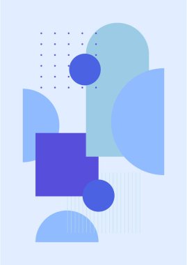 Modern soyut estetik set geometrik denge şekilleri, merdivenler ve bitkiler. Boho tarzında bir duvar dekoru. Kapak, duvar kağıdı, kart, sosyal medya, iç dekorasyon için yüzyılın ortalarında vektör baskısı