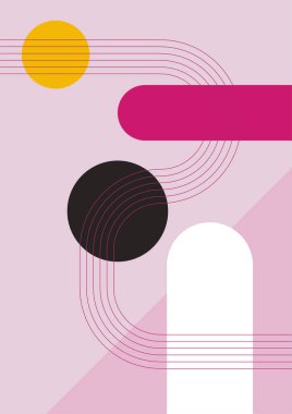 Modern minimalist abstract aesthetic illustrations. Bohemian style wall decor. Collection of contemporary artistic posters with geometric shapes.