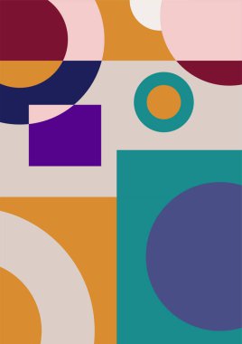 Modern minimalist abstract aesthetic illustrations. Bohemian style wall decor. Collection of contemporary artistic posters with geometric shapes.