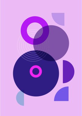 Modern soyut estetik set geometrik denge şekilleri, merdivenler ve bitkiler. Boho tarzında bir duvar dekoru. Kapak, duvar kağıdı, kart, sosyal medya, iç dekorasyon için yüzyılın ortalarında vektör baskısı