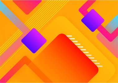 Creative abstract with colorful element design background. Memphis color background design with shapes composition. Futuristic design poster for business presentation, social media template and banner