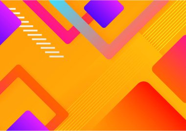 Creative abstract with colorful element design background. Memphis color background design with shapes composition. Futuristic design poster for business presentation, social media template and banner