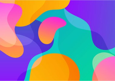 Creative abstract with colorful element design background. Memphis color background design with shapes composition. Futuristic design poster for business presentation, social media template and banner