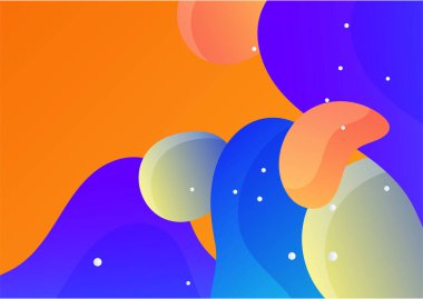 Creative abstract with colorful element design background. Memphis color background design with shapes composition. Futuristic design poster for business presentation, social media template and banner