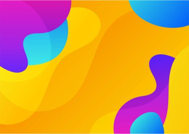 Creative abstract with colorful element design background. Memphis color background design with shapes composition. Futuristic design poster for business presentation, social media template and banner