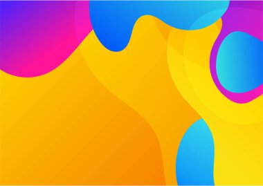 Creative abstract with colorful element design background. Memphis color background design with shapes composition. Futuristic design poster for business presentation, social media template and banner