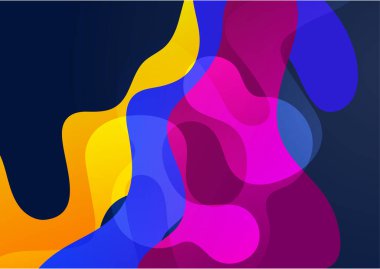 Colorful gradient memphis geometric pattern background texture for poster cover design. Minimal color abstract gradient banner template. Modern vector shape for business presentation and social media