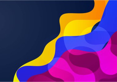 Colorful gradient memphis geometric pattern background texture for poster cover design. Minimal color abstract gradient banner template. Modern vector shape for business presentation and social media